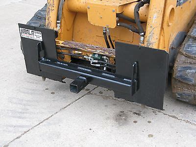 bobcat skid steer attachment trailer hitch receiver mount plate|rotary hoe for bobcat.